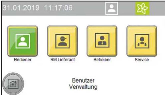 Kärcher CW 5 Klean!Star Q - Benutzer am Display anmelden - 1