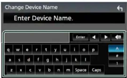 JVC KWM875BW - Changer le nom du dispositif pour bluetooth - 1