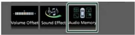JVC KWM875BW - Mémoire de configuration audio - 1