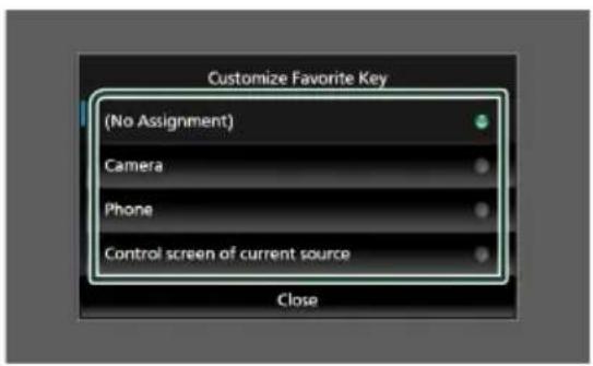 JVC KWM875BW - Pour enregistrer une fonction favorite - 1