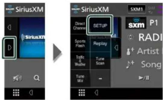 JVC KWM875BW - Configuration siriusXM - 1