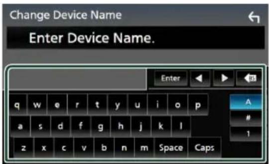 JVC KWM875BW - Changez le nom du dispositif pour le miroitage sans fil - 1