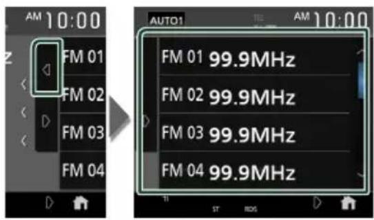 JVC KWM875BW - Sélection des présélections - 1