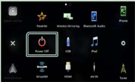 JVC KWM875BW - Pour éteindre l'appareil - 2