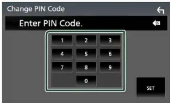 JVC KWM875BW - Modifiez le code PIN - 1