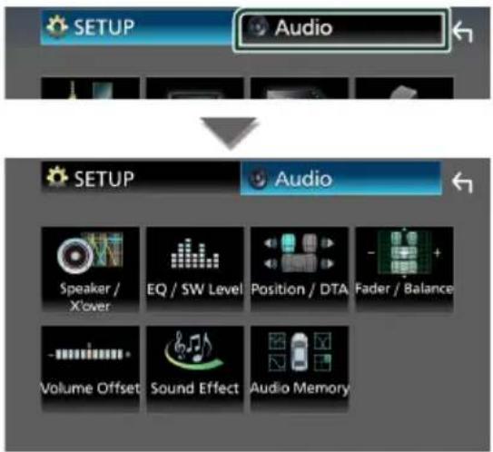 JVC KWM875BW - Contrôle de l'audio - 1