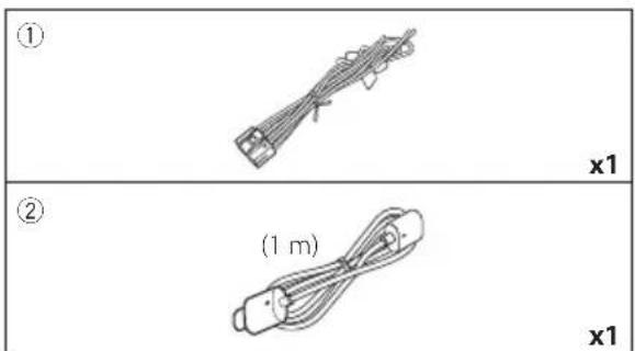 JVC KWM875BW - Accessoires fournis pour l'installation - 1