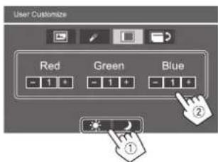 JVC KWM785BW - Changez la couleur d'éclairage des touches - 2