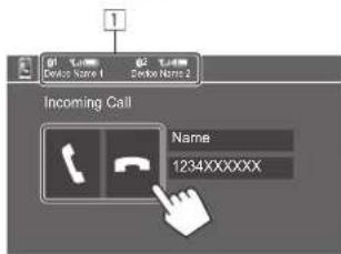 JVC KWM785BW - Téléphone portable bluetooth - 1