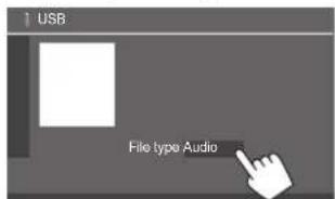 JVC KWM785BW - Sélection du type de fichier à reproduire - 1