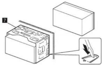 JVC KWM785BW - Installation de l'appareil en utilisant le manchon de montage - 1