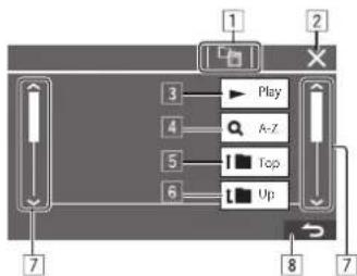 JVC KWM785BW - Écran de liste/réglage - 1
