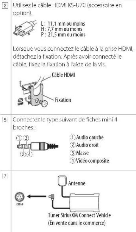 JVC KWM785BW - Pour la transition 3 voies : - 1