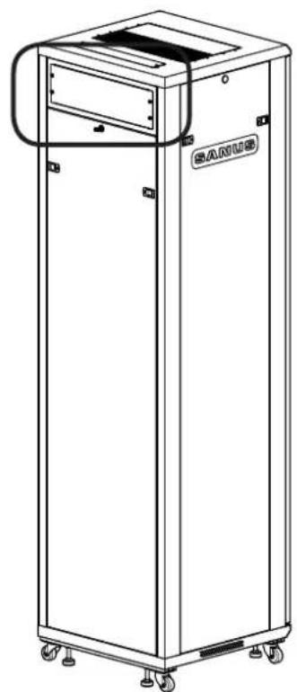 SANUS CAFQ01 - Note: CFR21XX Series rack shown - 1
