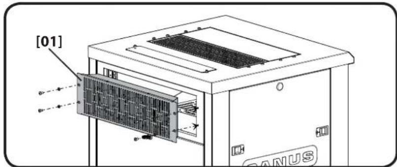 SANUS CAFQ01 - Note: CFR21XX Series rack shown - 3