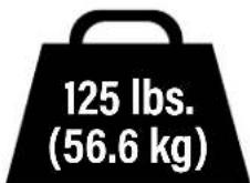 SANUS VSTV2B2 - TV Weight Limit - 1