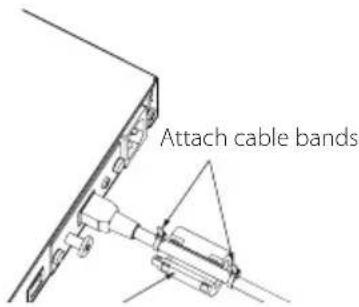 Attach cable bands