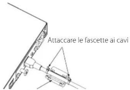 Attaccare le fascette ai cavi