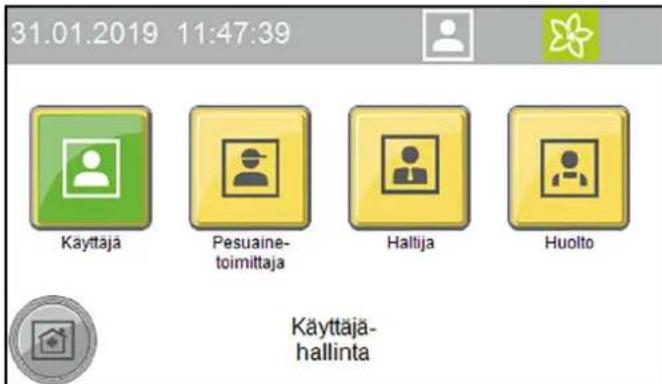 Kärcher CW 3 Klean!Star - Käytäjan kirjautuminen näytöllä - 1
