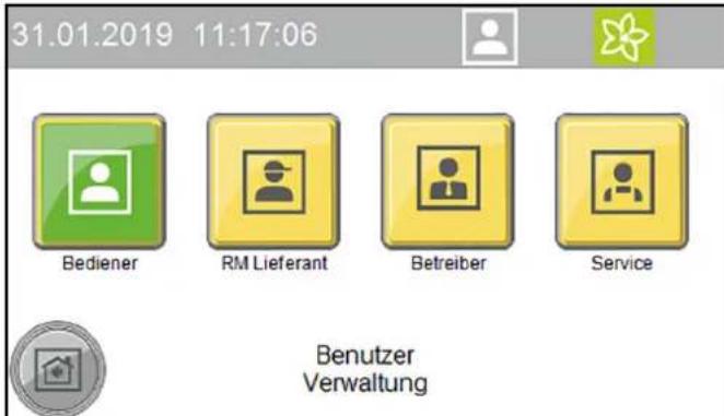 Kärcher CW 3 Klean!Star - Benutzer am Display anmelden - 1