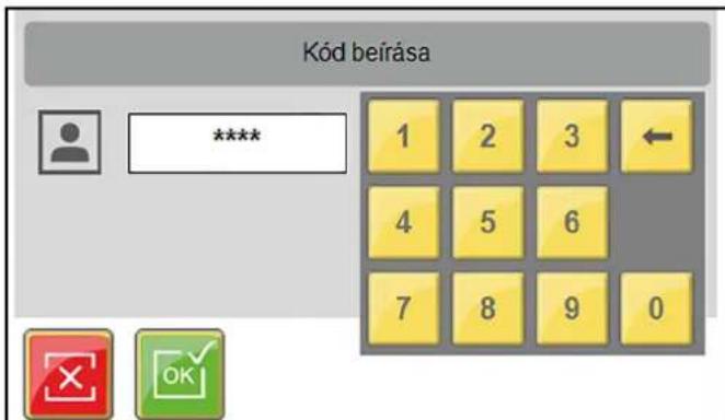 Kärcher CW 3 Klean!Star - A felhasznaló bejelentkezése a kijelzön - 2