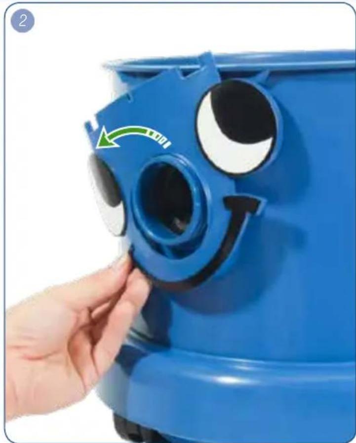 Numatic Henry Wash HVW3702 - Cleaning - Staubfilterwechsel - Nettoyage - Reiniging - Limpeza-Pulizia apparecchio - Limpieza-Czyszczenie maszyny - 7