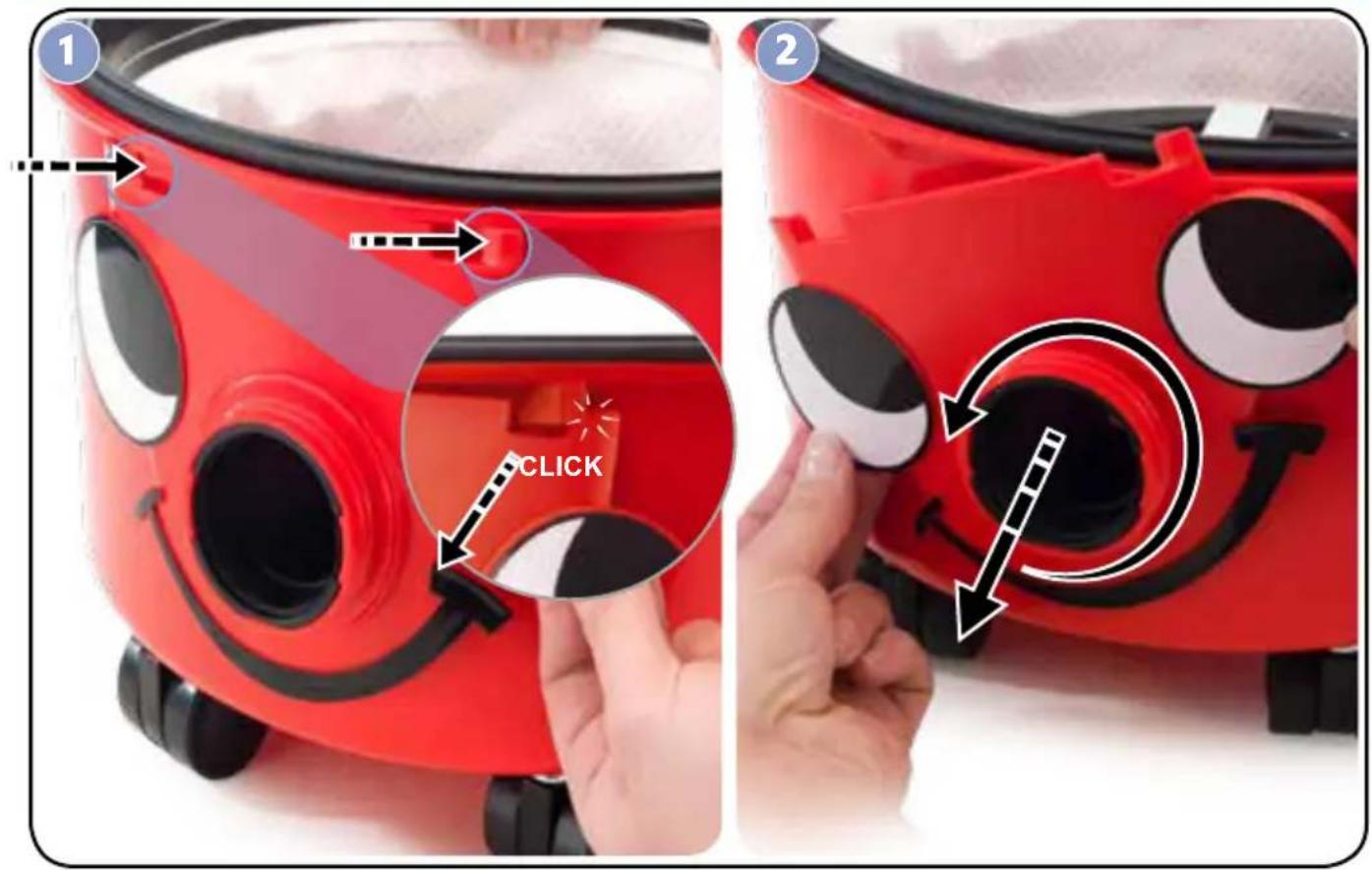 Numatic George GVE3722 - Cleaning the machine --- Reinigung der Maschine Nettoyage de la machine --- De machine reinigen - 13