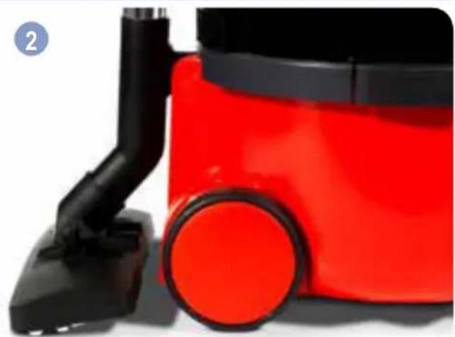 Numatic Hetty Cordless HEB160 - Wand docking, Parkfunktion, Système parcing, Parkeerstand, Suporte do tub - 2