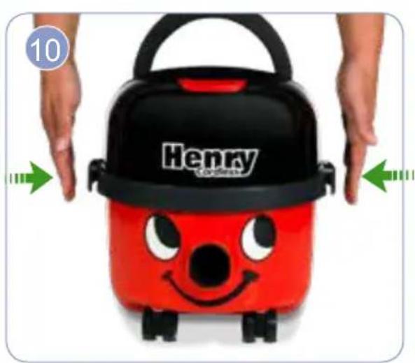 Numatic Hetty Cordless HEB160 - Wand docking, Parkfunktion, Système parcing, Parkeerstand, Suporte do tub - 8