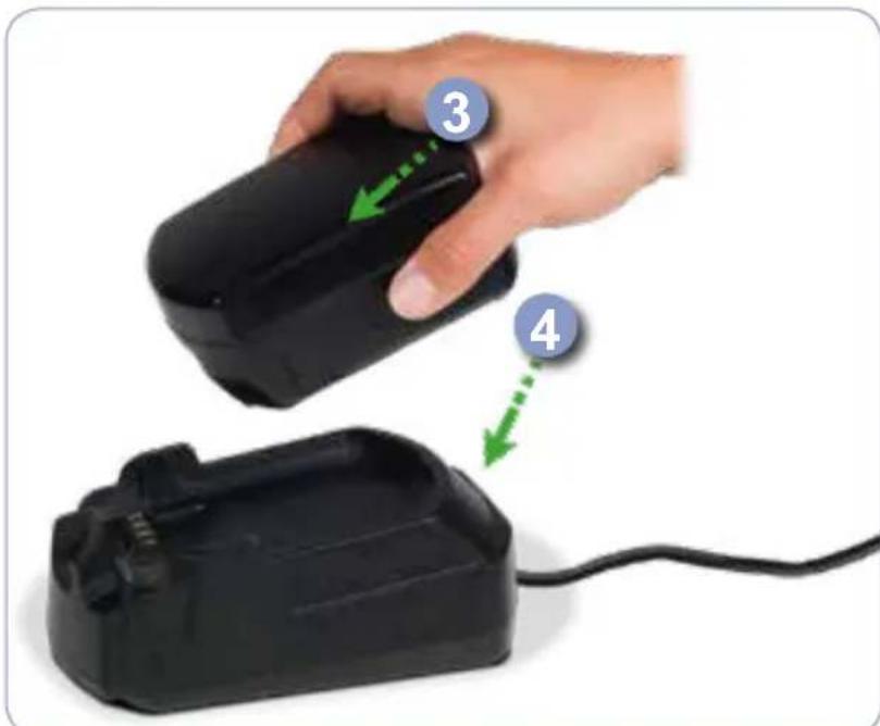 Numatic Hetty Cordless HEB160 - Charging the battery, Aufladen der Batterie, Charge de la batterie, De machine opladen, Carregar aquina - 3