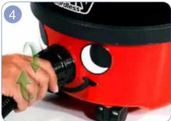 Numatic Hetty Cordless HEB160 - Assembly, Zusammenbau, Assemblage, Samenstelling, Conjunto - 4