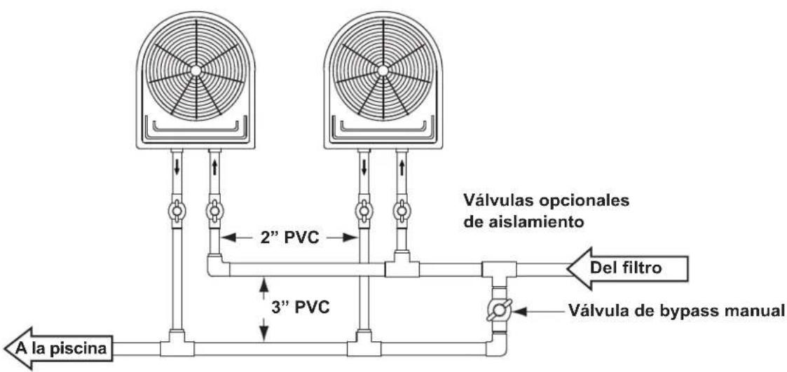 Jandy JE1500T - Múltiples conexiones de la bomba de calor - 3