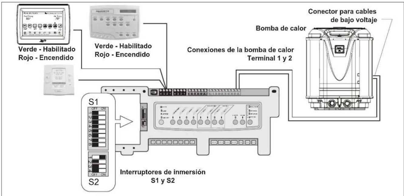 Jandy JE3000T - Conexión a una interfaz de usuario secundaria - 1