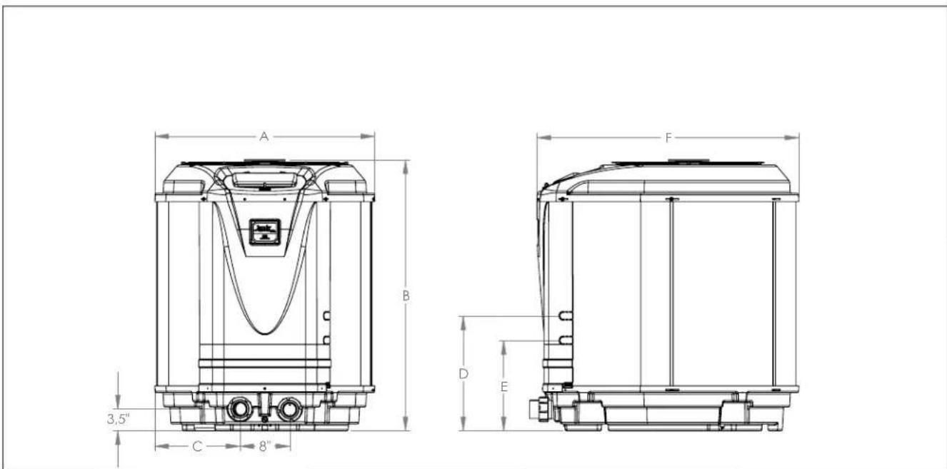 Jandy JE3000T - Espacio libre - 1
