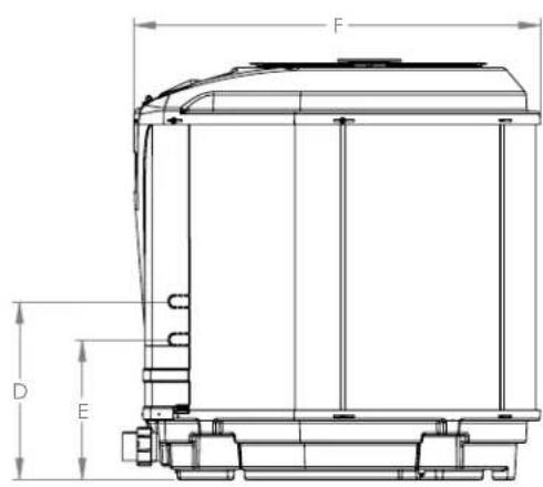 Jandy JE3000TR - Espacio libre - 2