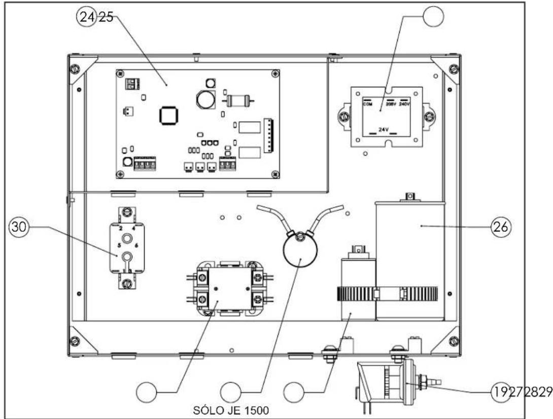 Jandy JE3000TR - Caja eléctrica monofásica de Zodiac ^® JE - 1