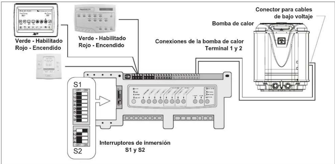 Jandy JE3000TR - Conexión a una interfaz de usuario secundaria - 1
