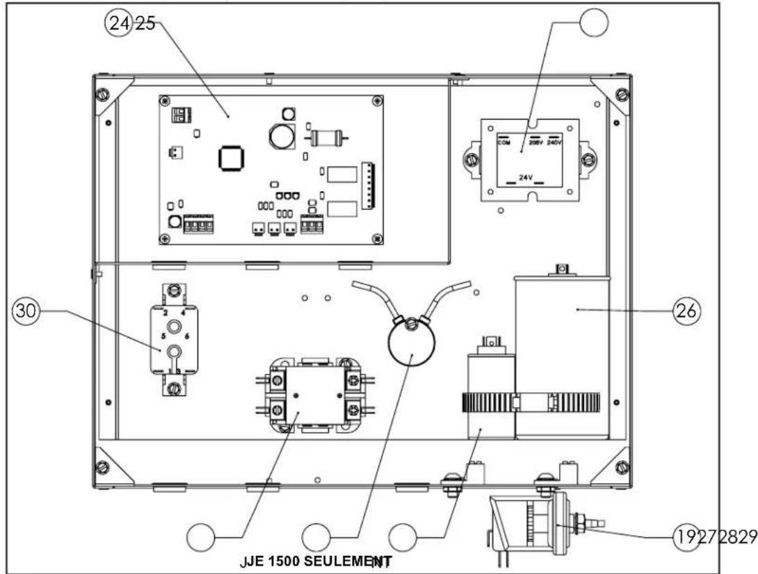 Jandy JE2000T - Boîtier électrique monophasé pour thermopompe zodiac ® JE - 1
