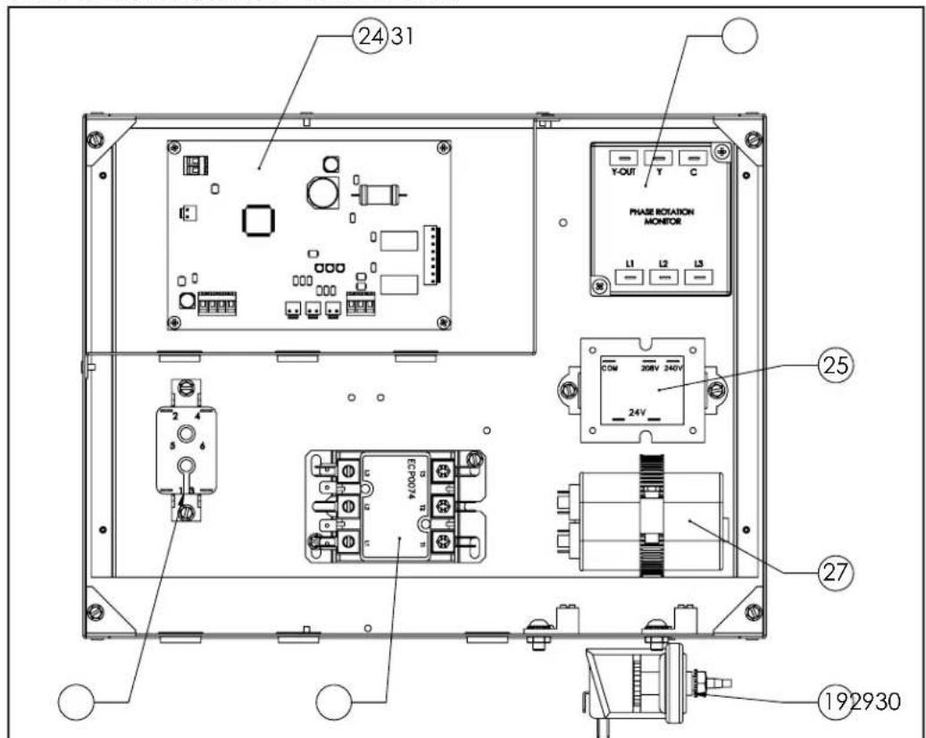 Jandy JE2500T3 - Zodiac® JE Three Phase Electric Box - 1