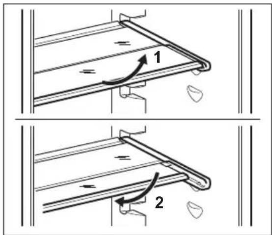 ELECTROLUX ENC8MD18S - Positionnement des étagères de porte - 2