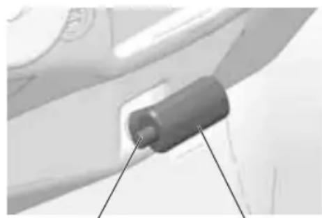GEM eM1400 LSV (2016) - Lever de frein de stationnement - 1