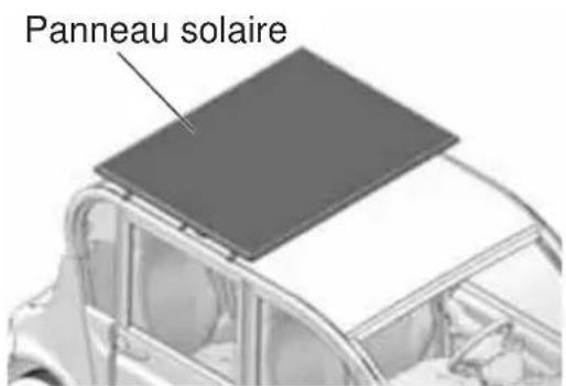GEM eM1400 LSV (2016) - Panneau solaire (option) - 2