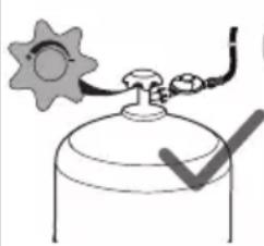CAMPINGAZ 360 Grill CV - D-CONNECTING THE GAS CYLINDER - 1