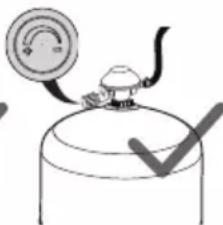 CAMPINGAZ 360 Grill CV - D-CONNECTING THE GAS CYLINDER - 2