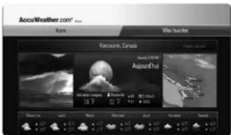 LG HR550C - Consultation de la météo - 3