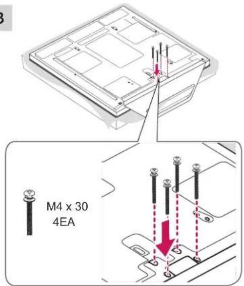 LG 50PM680S - Attaching the stand - 3
