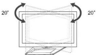 LG 50PM680S - Adjusting the angle of the TV to suit view - 1