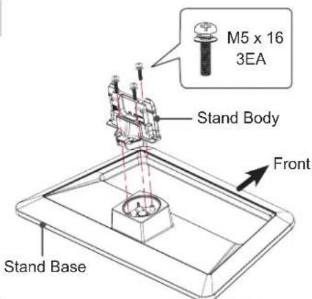 LG 50PM680S - Attaching the stand - 1