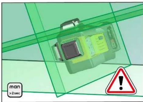 Stabila LAX 600 G - Charge du bloc batterie : - 6