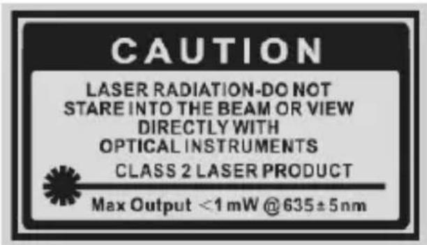 Brandson 304302 - Important laser safety guidelines for this product - 2